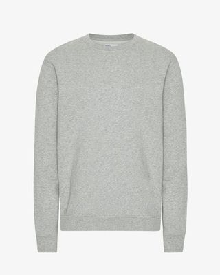 Classic Organic Crew - Heather Grey