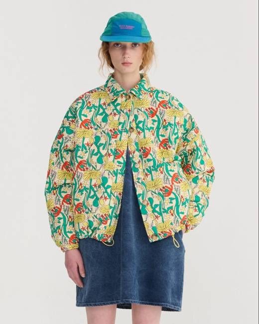 Bobo Choses Herbalist Pattern Quilted Jacket