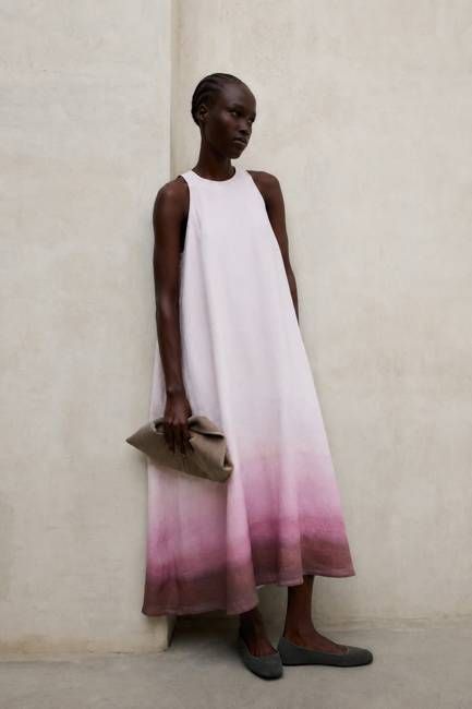 UKARA PRINTED DRESS PINK