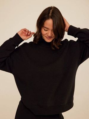 Karlie Triblend Fleece Mock Neck Pullover