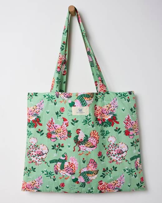 Holiday Hens - Go To Tote - Sage