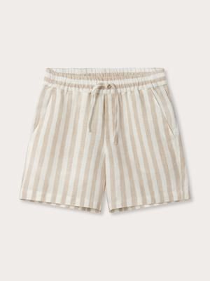 Kids Coconut Stripe Joulter Linen Shorts