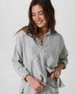 Trestles Twill Button Up – Talc – Tops – Vuori