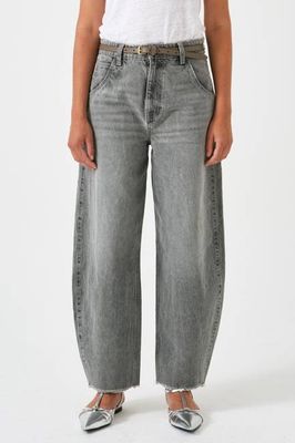 Bo Barrel Leg Jean in Steel