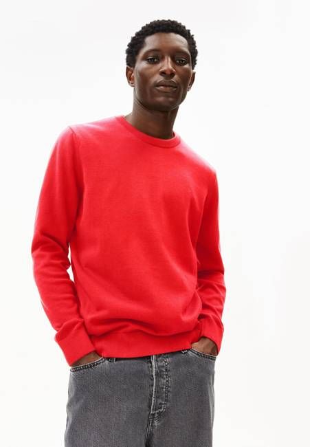 LOUKAA KNIT SWEATER | mars red
