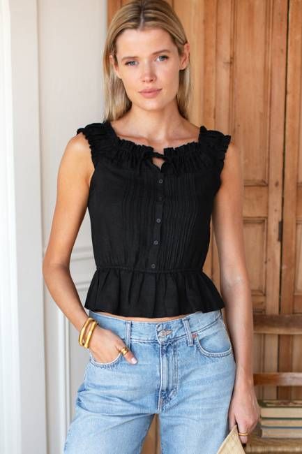 Roussillon Top - Jet Black