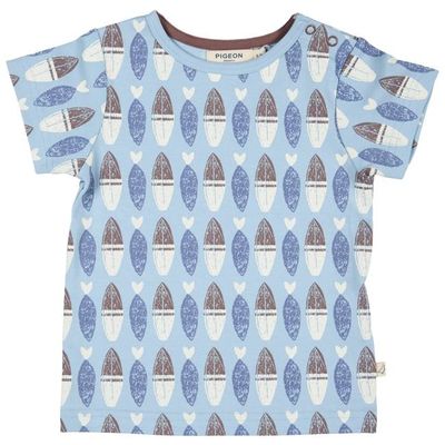Kurzarm-T-Shirt - Surfbretter, Blau