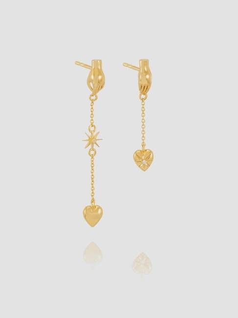 Rachel Jackson Love Storry Asymmetric Drop Earrings