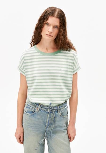 IDAARA STRIPES T-SHIRT | white-foam