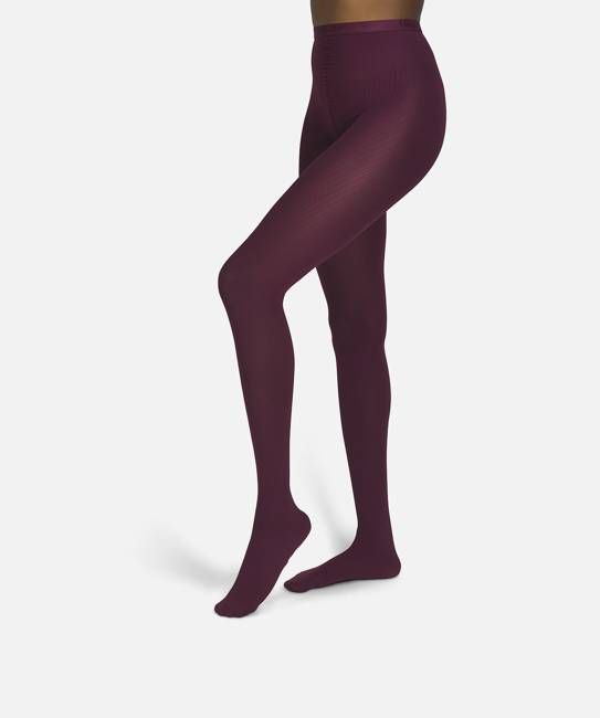 The Rib | Burgundy Tights