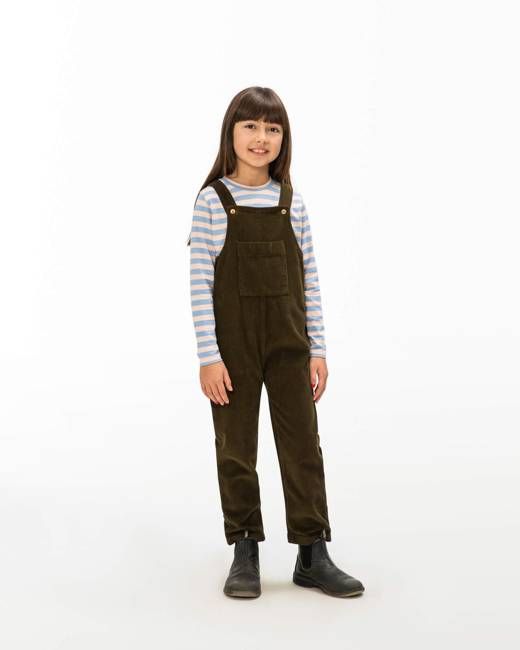 Corduroy Dungarees moss