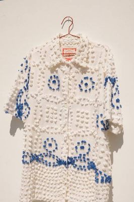 Teresa Coverup - White and Blue (XS/S)