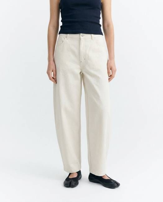 White barrel pants Marissa