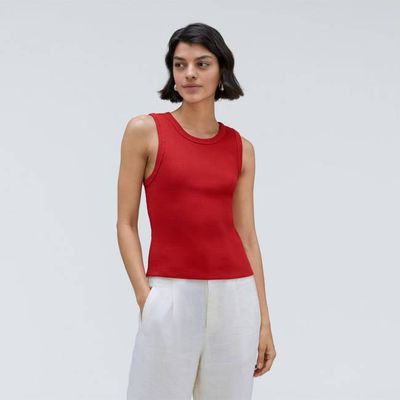 The Ribbed Cutout Tank | Ruby