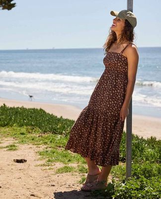 Taj Hemp Tiered Midi Dress