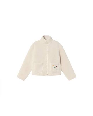 Ivory fleece Kourtney jacket