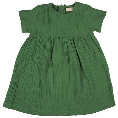 Pretty Muslin Dress (Plain) - Green