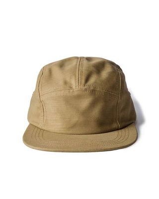 The 5-Panel Cap in Khaki Reverse Sateen