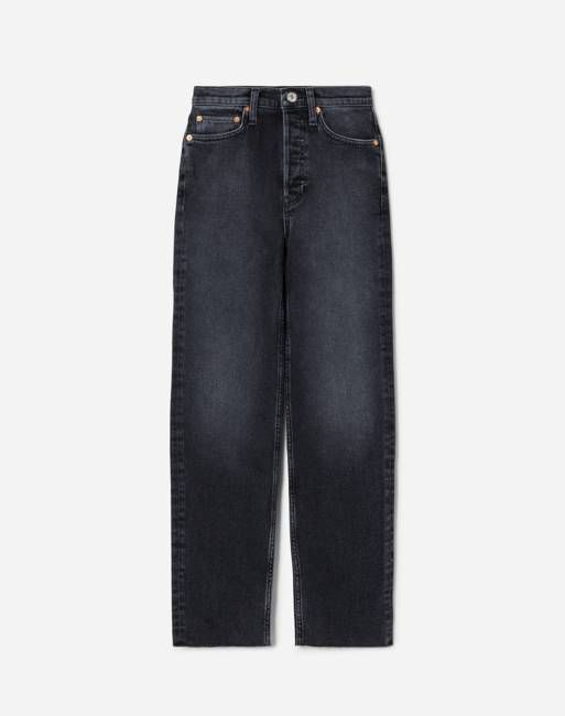 Comfort Stretch High Rise Stove Pipe - Washed Noir