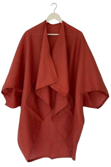NEW! LINEN Kimono Burnt Sienna