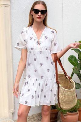 Isla Dress - Black Sprig Organic