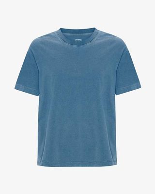 Oversized Organic T-Shirt - Faded Indigo