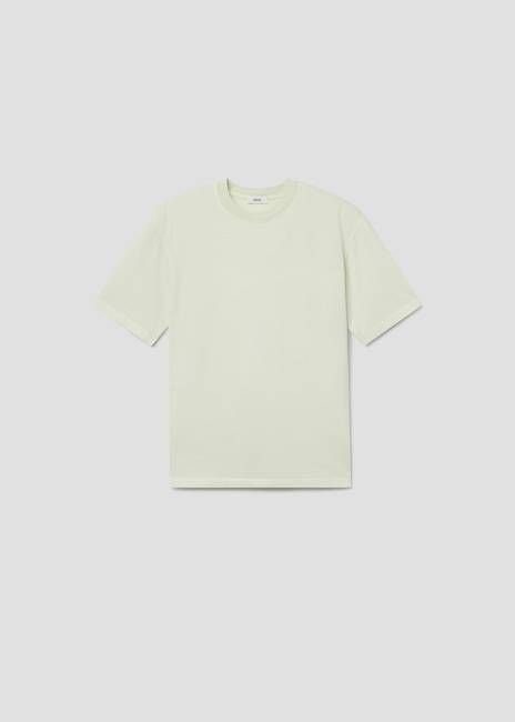 Asha Mock Neck Tee in Mint Cream