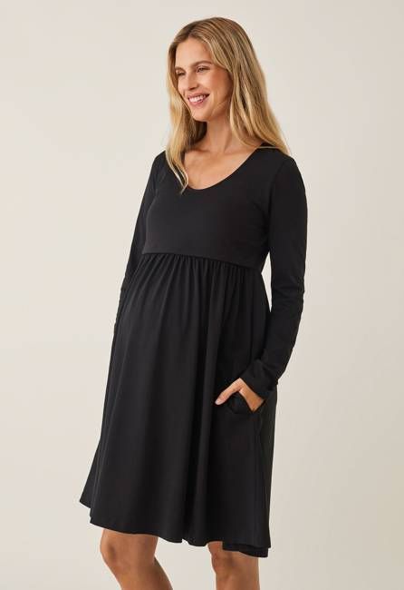 Maternity babydoll dress - Black
