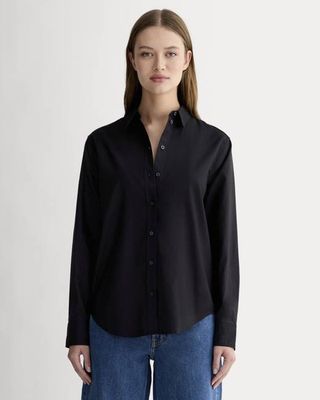 The Must-Have Shirt in Silky Cotton | Black
