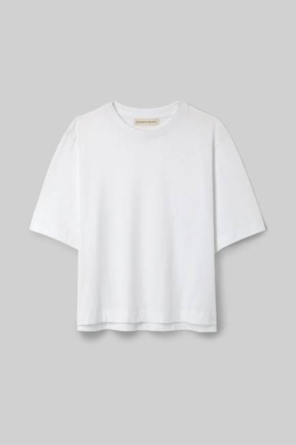 Bay Organic Cotton Jersey Top in White