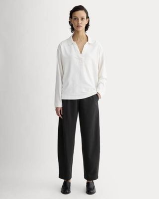 The Off-Duty Barrel Pant | Black