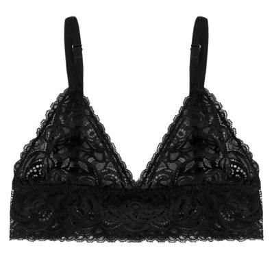 Simplicité Bralette - Black geometric lace