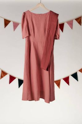 Hawthorn Dress, Short Sleeve, Vintage Pink