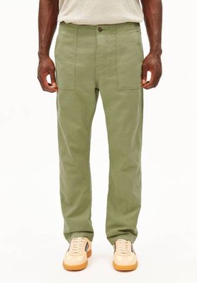 COTTON LINEN PANT | fatigue green