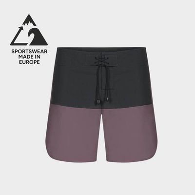 ECONY Max-Flex boardshorts in purple/black