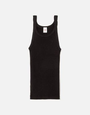 Hanes Ribbed Tank - Black
