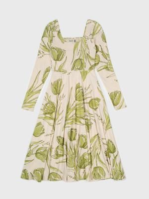 Luna Midi Dress | Les Fleurs