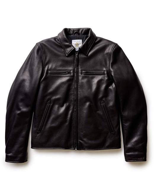 The Moto Jacket in Black Steerhide