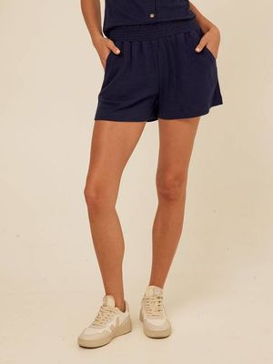 Gwyneth Smocked Jersey Short