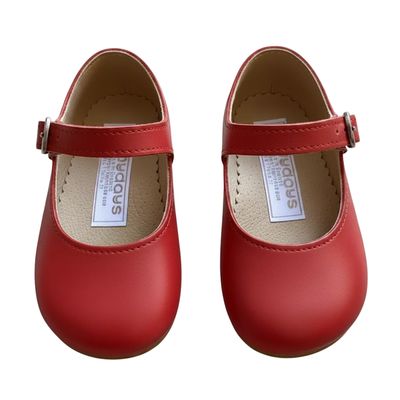 Britannical x Early Days - Mary Jane Pre-Walker Baby Girl Shoes - Red