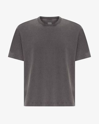 Heavy Organic Boxy Tee - Faded Black