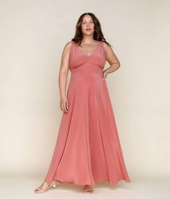 The Angelica Dress | Dusty Rose Silk
