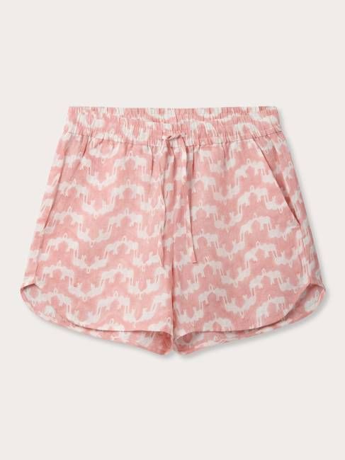 Women's Elephant Palace Strawberry Musha Linen Shorts