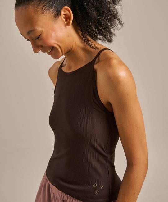 High Neck Hidden Support Vest Top