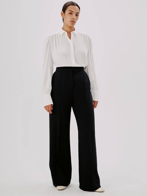 Gathered Blouse | White