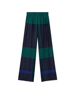 Relaxed checkered pleated Maro pants