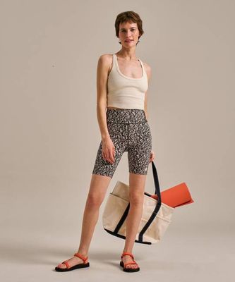 Rib Gathered Crop Top