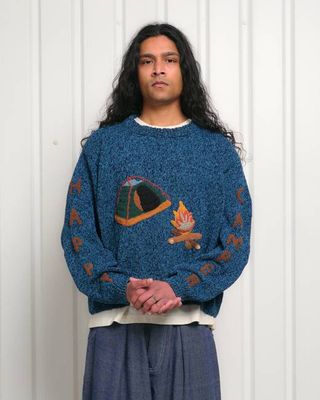 Piper Strickpullover - Happy Camper Indigo