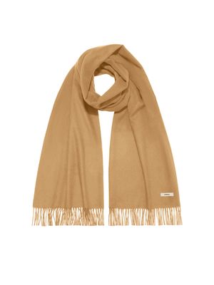 Archive Cashmere Plain Stole—camel