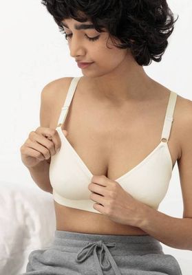 Nursing bustier made of organic cotton
